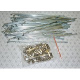 KOLO 18´´ KOTOUČOVÉ - VÝPLET - M4x181 - (36KS DRÁTY POZINK + 36KS MATICE NIKL) 